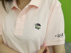 ののちゃん ポロシャツ　ロゴ1